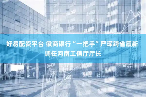 好易配资平台 徽商银行“一把手”严琛跨省履新 调任河南工信厅厅长