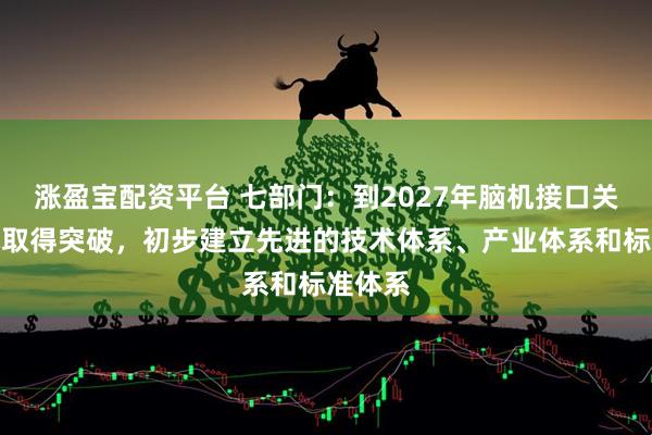 涨盈宝配资平台 七部门：到2027年脑机接口关键技术取得突破，初步建立先进的技术体系、产业体系和标准体系